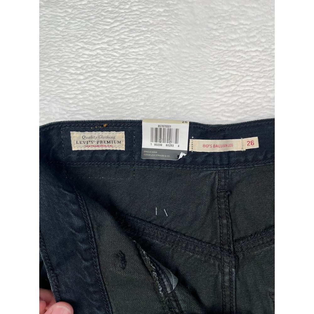 Levi's 80's Balloon Leg Jeans Retro Baggy Wide Y2K Size 26 New with tags - Picture 5 of 10